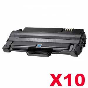 10 x Compatible Samsung ML-1915/2520/2525/2540/2540/2545/2580N/SCX-4623F (MLT-D105L 105L) Black Toner Cartridge SU768A - 2,500 pages