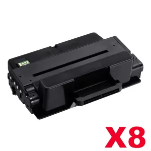 8 x Compatible Samsung SCX-5635FN / SCX-5835FN (MLT-D208L 208L) Black High Yield Toner SU989A - 10,000 pages