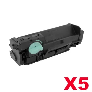 5 x Compatible Samsung MLT-D304E Black Toner Cartridge SV033A - 40,000 pages
