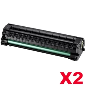 2 x Compatible Samsung ML1660 ML1665 ML1860 ML1865W Toner Cartridge SU748A - 1,500 pages (MLT-D104S 104)
