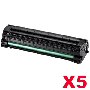5 x Compatible Samsung ML1660 ML1665 ML1860 ML1865W Toner Cartridge SU748A - 1,500 pages (MLT-D104S 104)
