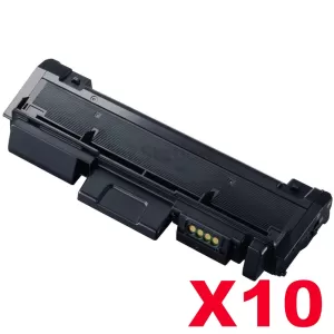 10 x Samsung SLM2825DW/ 2835DW/ 2875FW/ 2885FW (MLT-D116L) Compatible Black High Yield Toner Cartridge SU830A - 3,000 pages