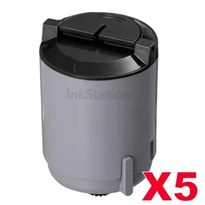 5 x Compatible for Samsung CLP-K300A Black Toner - 2,000 pages on 5% coverage