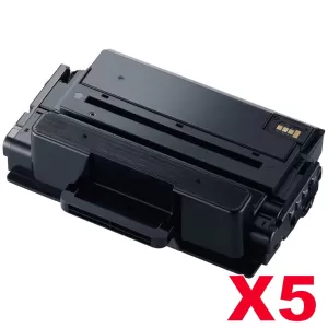 5 x Compatible Samsung SLM3820 / SLM3870 / SLM4020 / SLM4070 (MLT-D203L 203L) High Yield Black Toner SU899A - 5,000 pages