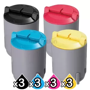 3 sets of Compatible for Samsung CLP-300 4 Colour Combo Toner