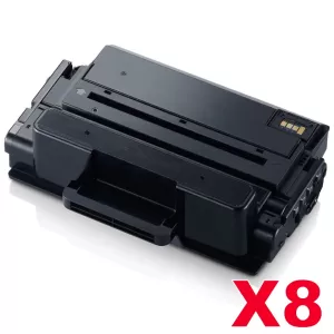 8 x Compatible Samsung SLM3820 / SLM3870 / SLM4020 / SLM4070 (MLT-D203E 203E) Extra High Yield Black Toner SU887A - 10,000 pages