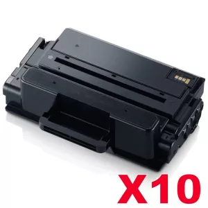 10 x Compatible Samsung SLM3820 / SLM3870 / SLM4020 / SLM4070 (MLT-D203E 203E) Extra High Yield Black Toner SU887A - 10,000 pages