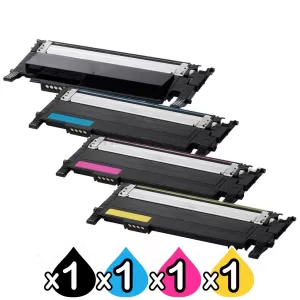 4-Pack Compatible Samsung CLP-360, CLP-365, CLX-3300, CLX-3305 Cartridge Combo CLT406S [1BK,1C,1M,1Y]