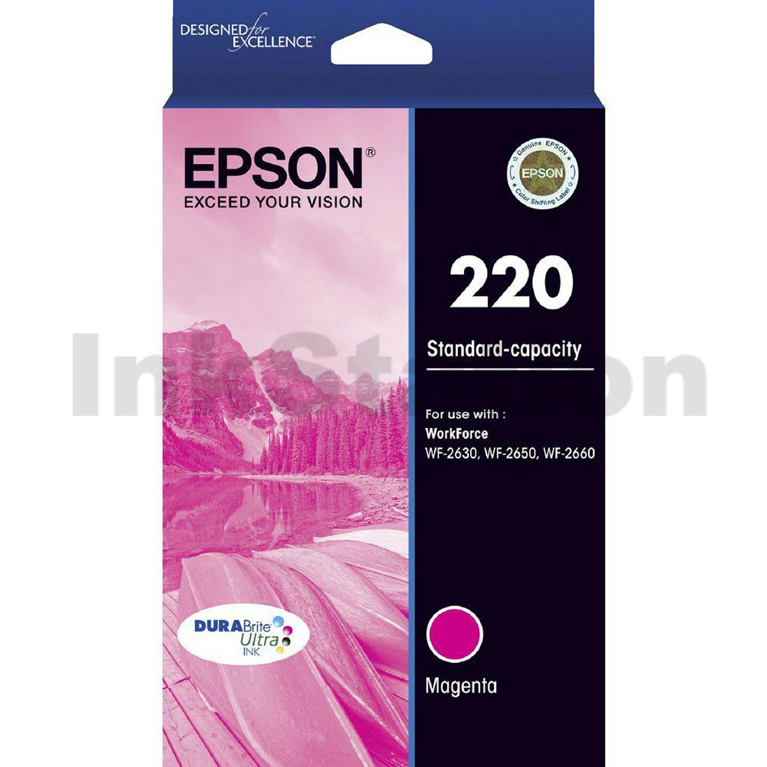 Epson 220 Genuine Magenta Ink Cartridge [C13T293392] 165 pages Ink