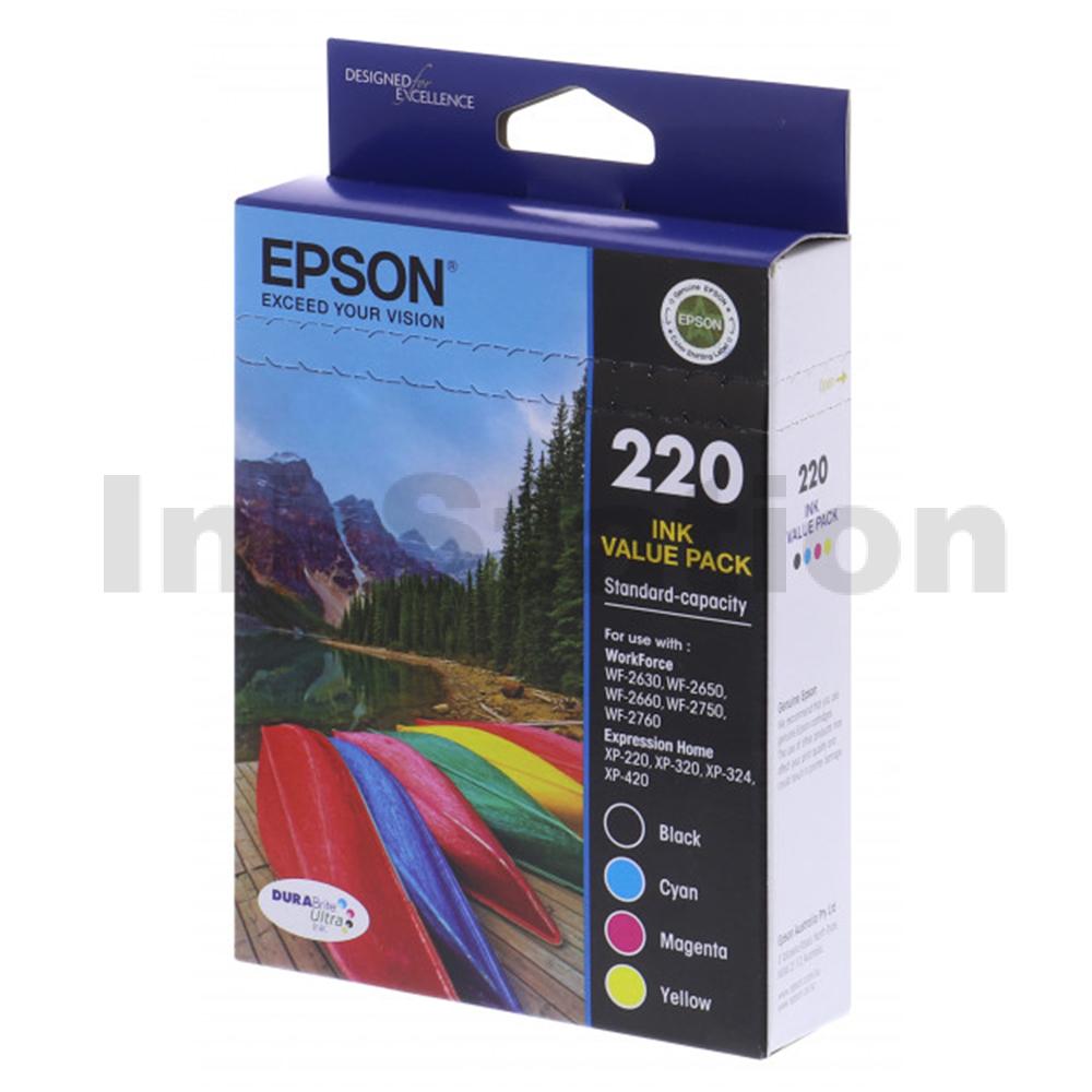 Epson 220 Genuine Ink Value Pack [C13T293692] [BK,C,M,Y] - Ink ...