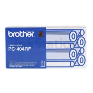 Genuine Brother PC-404RF Thermal Printing Ribbons [4 Refill Rolls Value Pack]