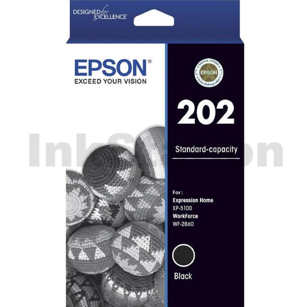 Epson 202 Genuine Black Ink Cartridge [C13T02N192] - Ink Cartridges ...