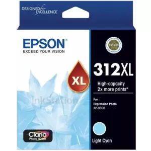 Epson 312XL (C13T183592) Genuine Light Cyan High Yield Inkjet Cartridge