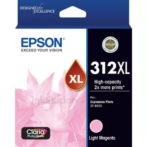 Epson 312XL (C13T183692) Genuine Light Magenta High Yield Inkjet Cartridge