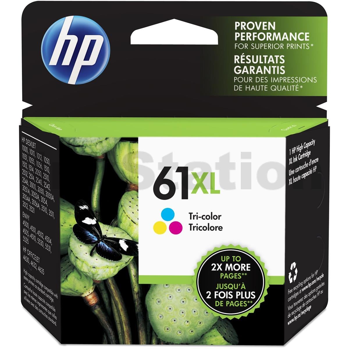 HP 61XL Genuine Colour High Yield Inkjet Cartridge CH564WA - 330 Pages ...