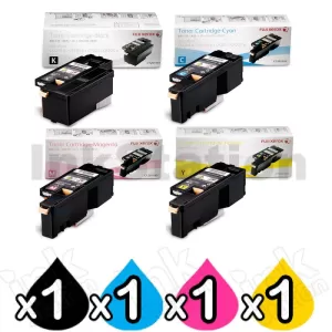 4 Pack Genuine Fuji Xerox DocuPrint CP105 CP205 CM205 CM215 CP215 Toner Cartridges(CT201591-CT201594)