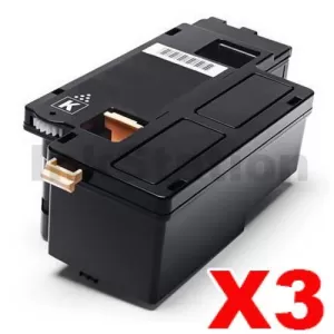 3 x Compatible Fuji Xerox DocuPrint CP105 CP205 CM205 CM215 CP215 Black Toner Cartridge (CT201591) - 2,000 pages