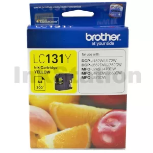 Genuine Brother LC-131Y Yellow Ink Cartridge - 300 Pages