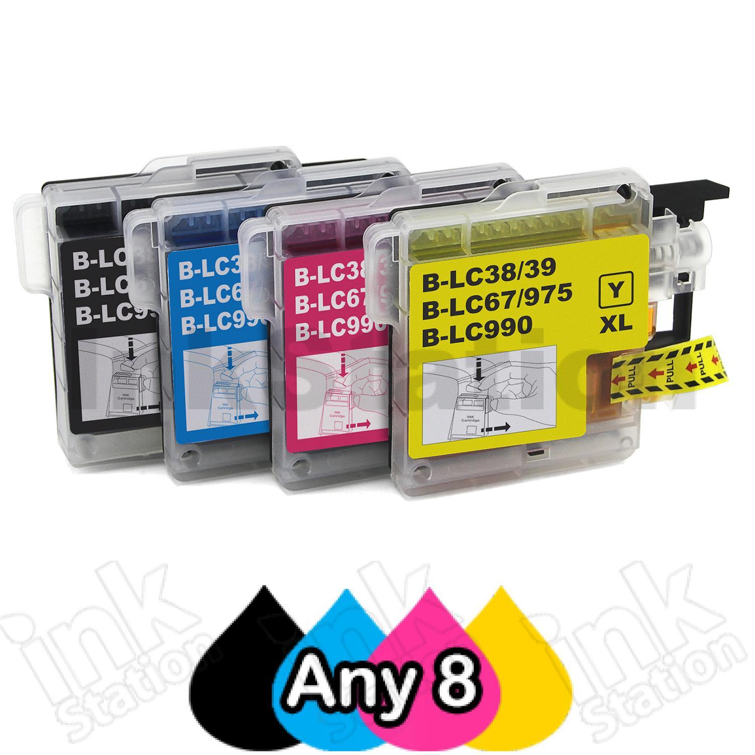 Brother 8 x Any Compatible LC-67 Ink Combo - Ink Cartridges - InkStation