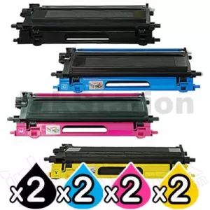 2 sets of 4-Pack Compatible Brother TN-240 Toner Combo [2BK,2C,2M,2Y]