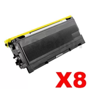 8 x Compatible Brother TN-2025 Black Toner Cartridge- 2,500 pages