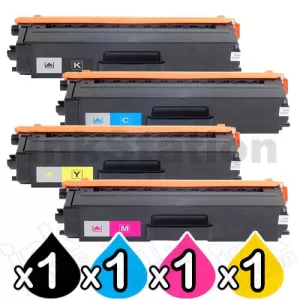 4-Pack Compatible Brother TN-348 Toner Combo [1BK,1C,1M,1Y]