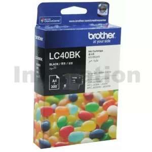 Genuine Brother LC-40BK Black Ink Cartridge - 300 pages