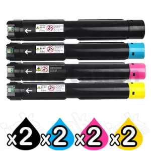 2 sets of 4 Pack Fuji Xerox DocuCentre SC2020 Compatible Toner Combo (CT202246 - CT202249)