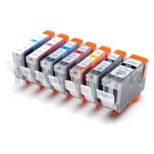 7-Pack Canon PGI-5BK, CLI-8BK/C/M/Y/PC/PM Compatible Inkjet (with Chip) [1BK,1PBK,1C,1M,1Y,1PC,1PM]