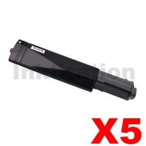 5 x Fuji Xerox Docuprint C525A / C2090FS Compatible Black Toner Cartridge - 4,000 pages (CT200649)