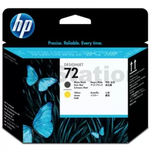 HP 72 Genuine Matte Black and Yellow Printhead C9384A