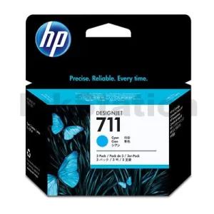 HP 711 Genuine [Tri Pack] Cyan Inkjet Cartridge CZ134A 29ml each