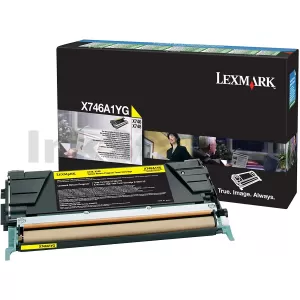 Lexmark (X746A1YG) Genuine X746/X748 Yellow Toner - 7,000 pages