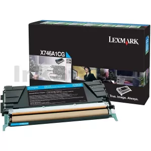 Lexmark (X746A1CG) Genuine X746/X748 Cyan Toner - 7,000 pages