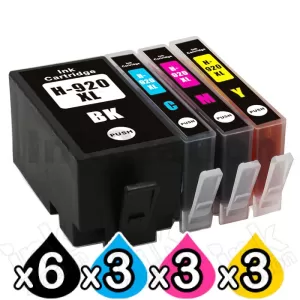 15 Pack HP 920XL Compatible High Yield Inkjet Cartridges CD972AA-CD975AA [6BK,3C,3M,3Y]