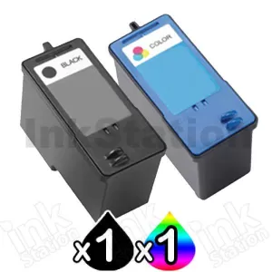 2 Pack Dell 926/V305/V305w (MK992 + MK993) Compatible Ink Combo - High Capacity of (MK990 + MK991) [1BK,1C]
