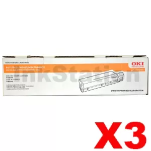 3 x Genuine OKI B411/431/MB471/479 Black Toner Cartridge (44574703) - 4,000 pages