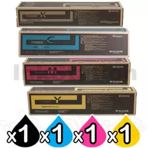 4 Pack Genuine Kyocera TK-8309 Toners TASKalfa 3050ci, TASKalfa 3550ci