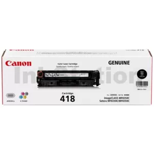 Genuine Canon CART-418BK Black Toner Cartridge - 3,400 pages