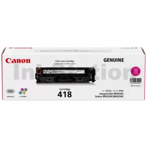 Genuine Canon CART-418M Magenta Toner Cartridge - 2,900 pages