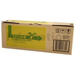 Genuine Kyocera TK-584Y Yellow Toner Cartridge FS-C5150DN - 2,800 pages
