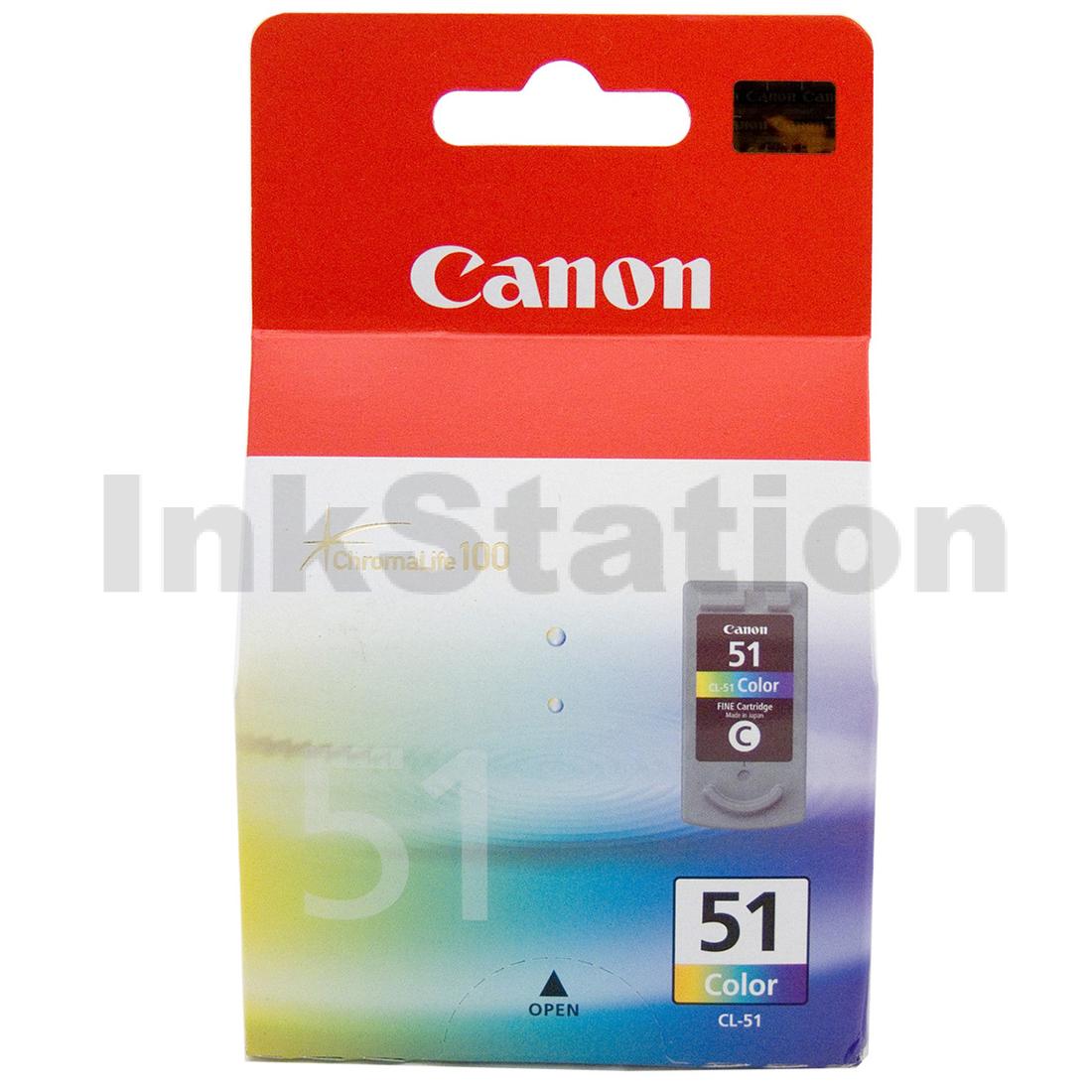 Canon Cl 51 Fine High Yield Ink Cartridge Colour 0618b001 Ccl