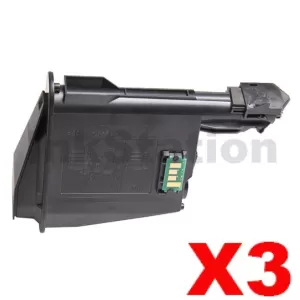 3 x Non-Genuine TK-1129 Black Toner Cartridge For Kyocera FS-1061DN, FS-1325MFP - 2,100 pages