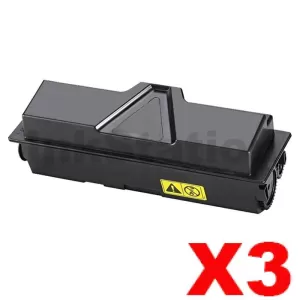 3 x Non-Genuine TK-1134 Black Toner Cartridge For Kyocera FS-1030MFP, FS-1130MFP - 3,200 pages