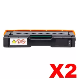 2 x Ricoh SP C252DN / SP C252SF / SP C262SFNW Compatible Black Toner Cartridge [407720] - 6,500 pages