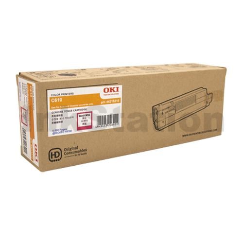 OKI Genuine C610/ C610N Magenta Toner Cartridge - 6,000 pages (44315310 ...