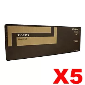 5 x Genuine Kyocera TK-6329 Toner Cartridge TASKalfa 4002i, TASKalfa 5002i, TASKalfa 6002i