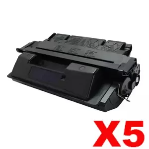5 x HP C4127X (27X) Compatible Black Toner Cartridge - 10,000 Pages