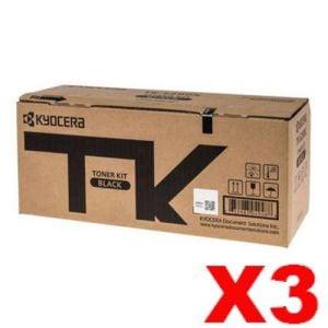 3 x Genuine Kyocera TK-5294K Black Toner Cartridge Ecosys P7240CDN - 17,000 pages