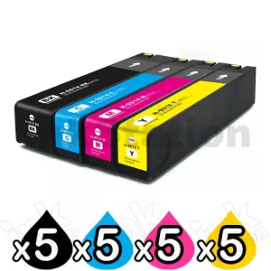 20 Pack HP 981X Compatible High Yield Inkjet Combo L0R12A - L0R09A [5BK,5C,5M,5Y]